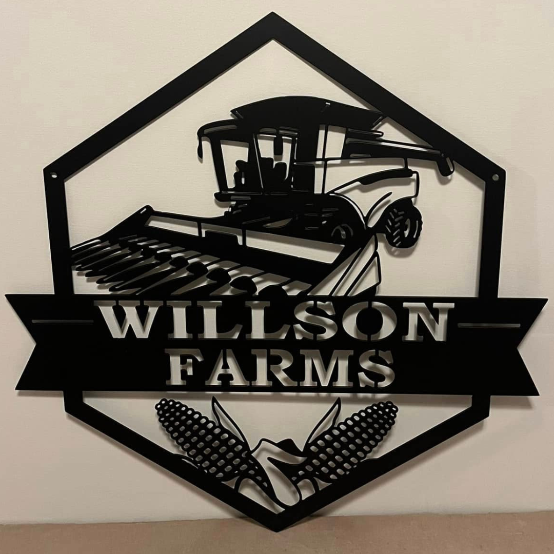 Wilson - Custom Metal Farm Sign