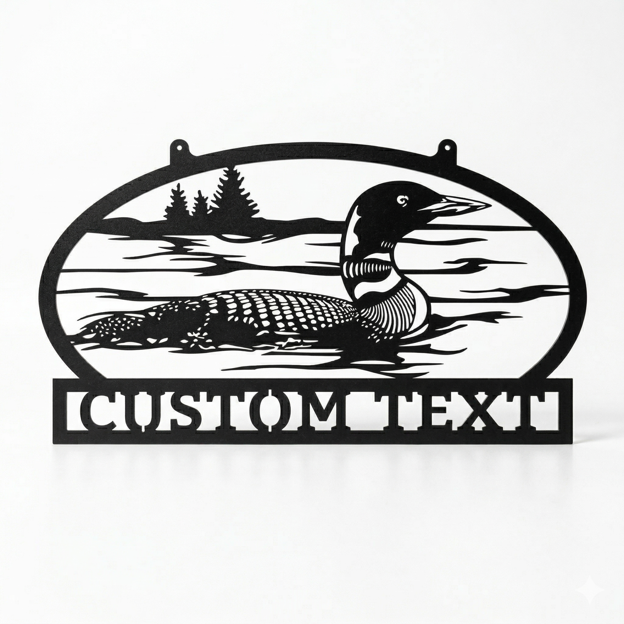 Personalized Metal Loon Sign