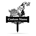 Personalized Metal Gnome Garden Art